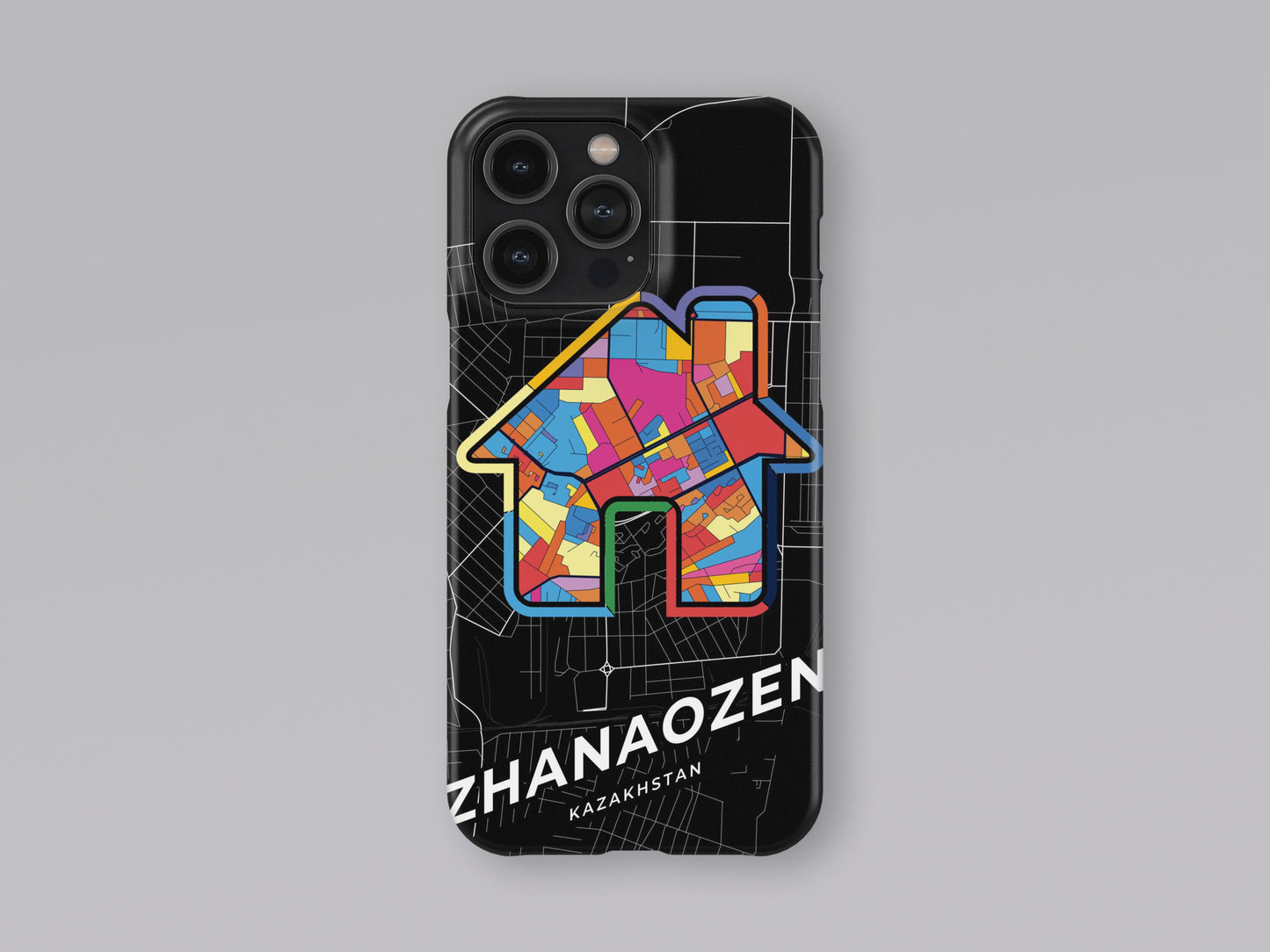 Zhanaozen Kazakhstan slim phone case with colorful icon 3