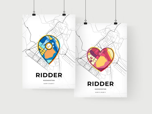 Ridder Kazakhstan art print for couples