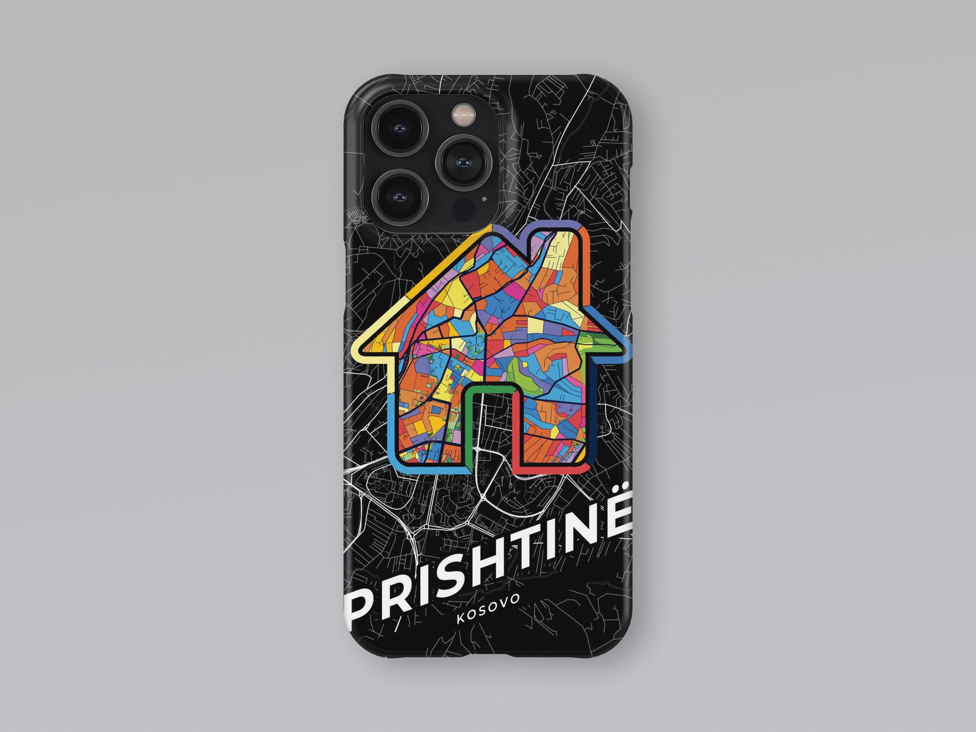 Prishtinë / Priština Kosovo slim phone case with colorful icon. Birthday, wedding or housewarming gift. Couple match cases. 3