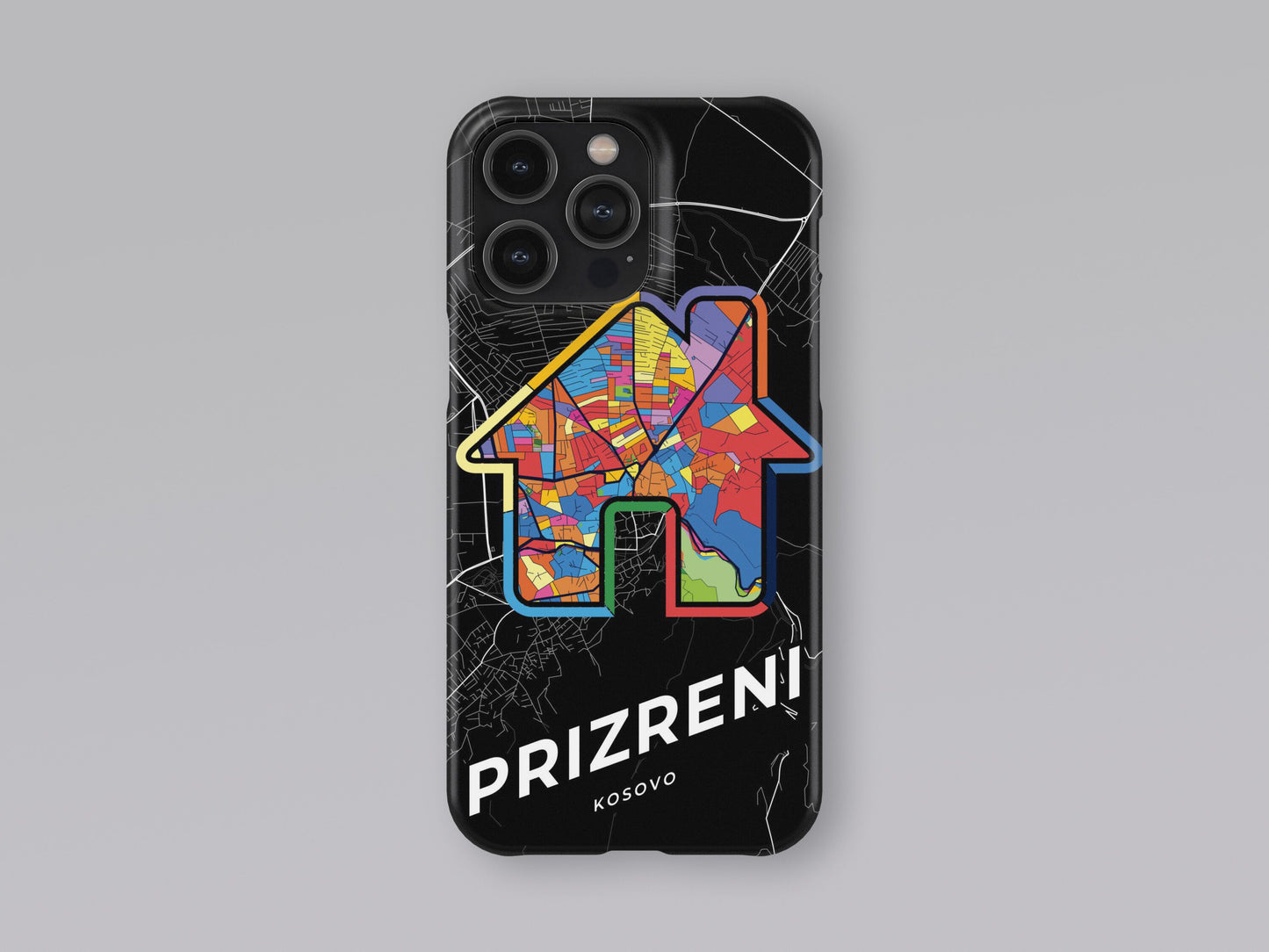 Prizreni / Prizren Kosovo slim phone case with colorful icon. Birthday, wedding or housewarming gift. Couple match cases. 3