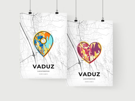 Vaduz Liechtenstein art print for couples