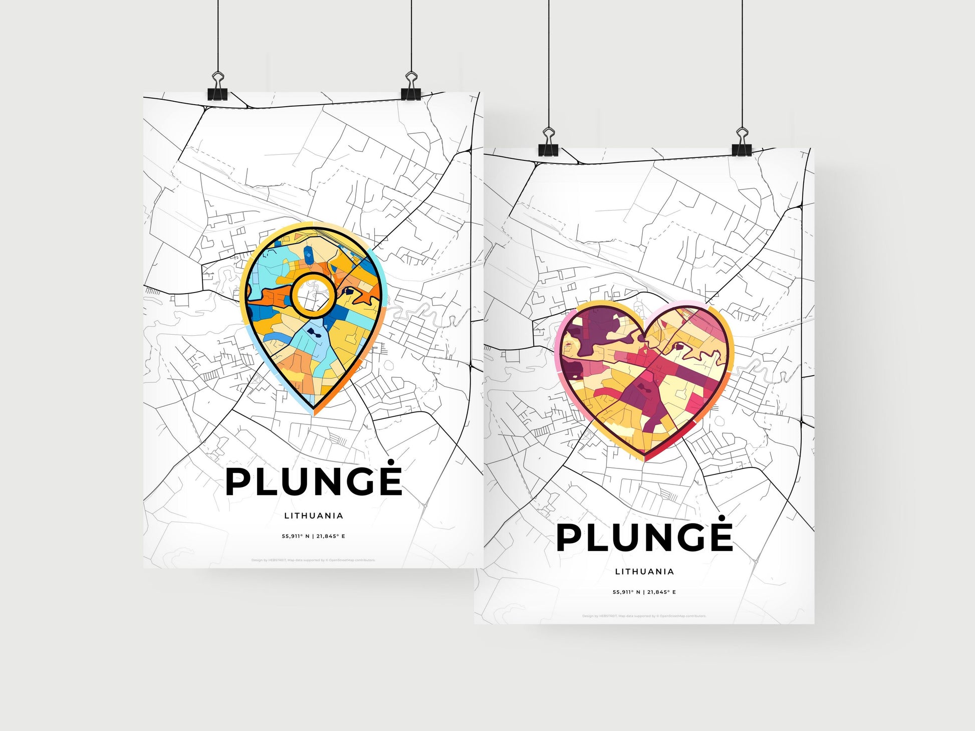 Plungė Lithuania art print for couples