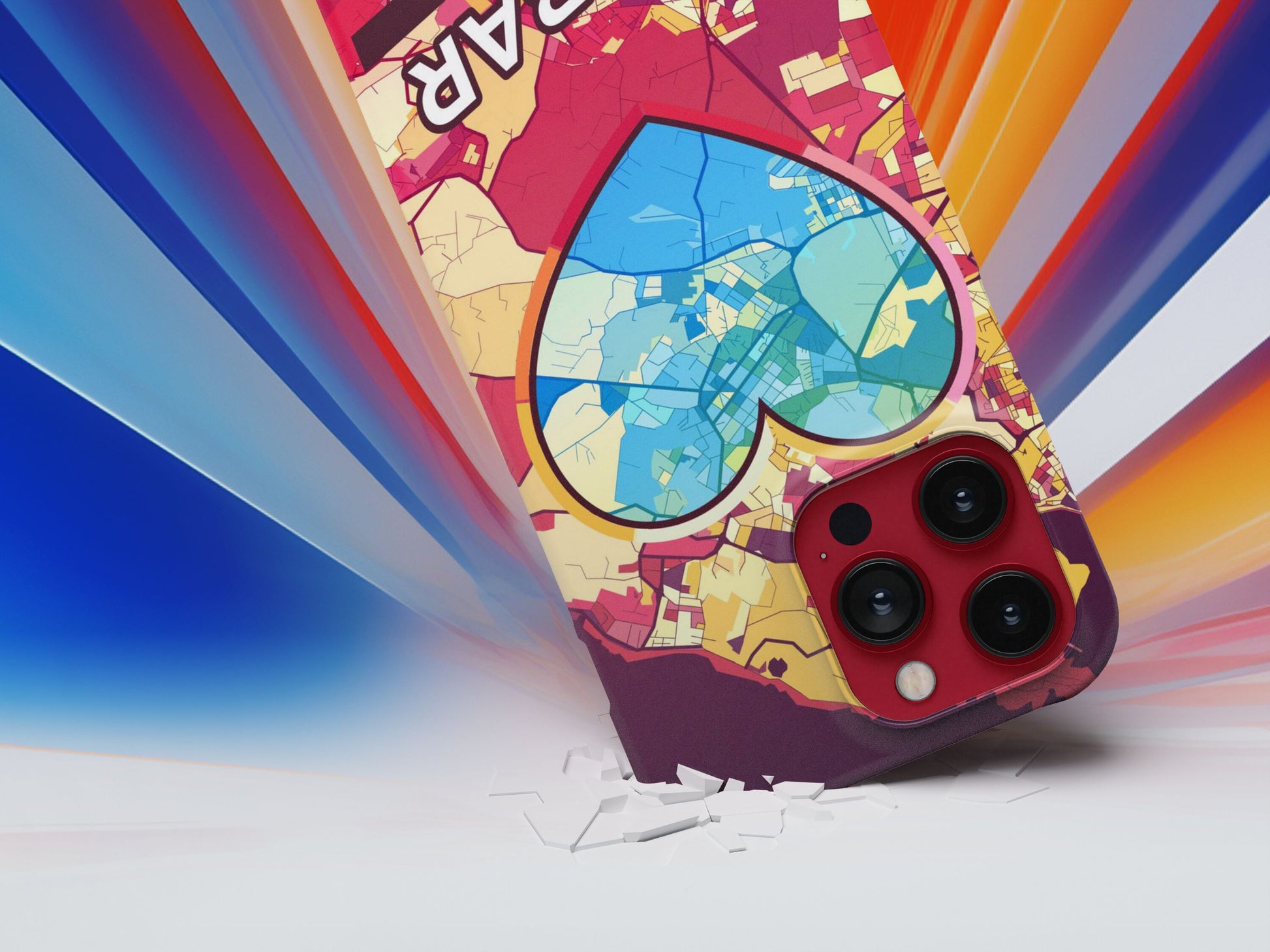 Żabbar Malta slim phone case with colorful icon