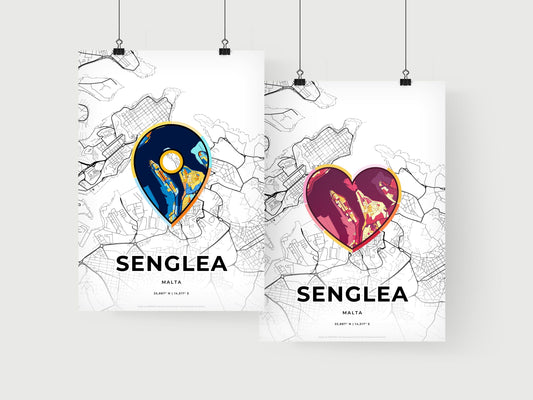 Senglea Malta art print for couples