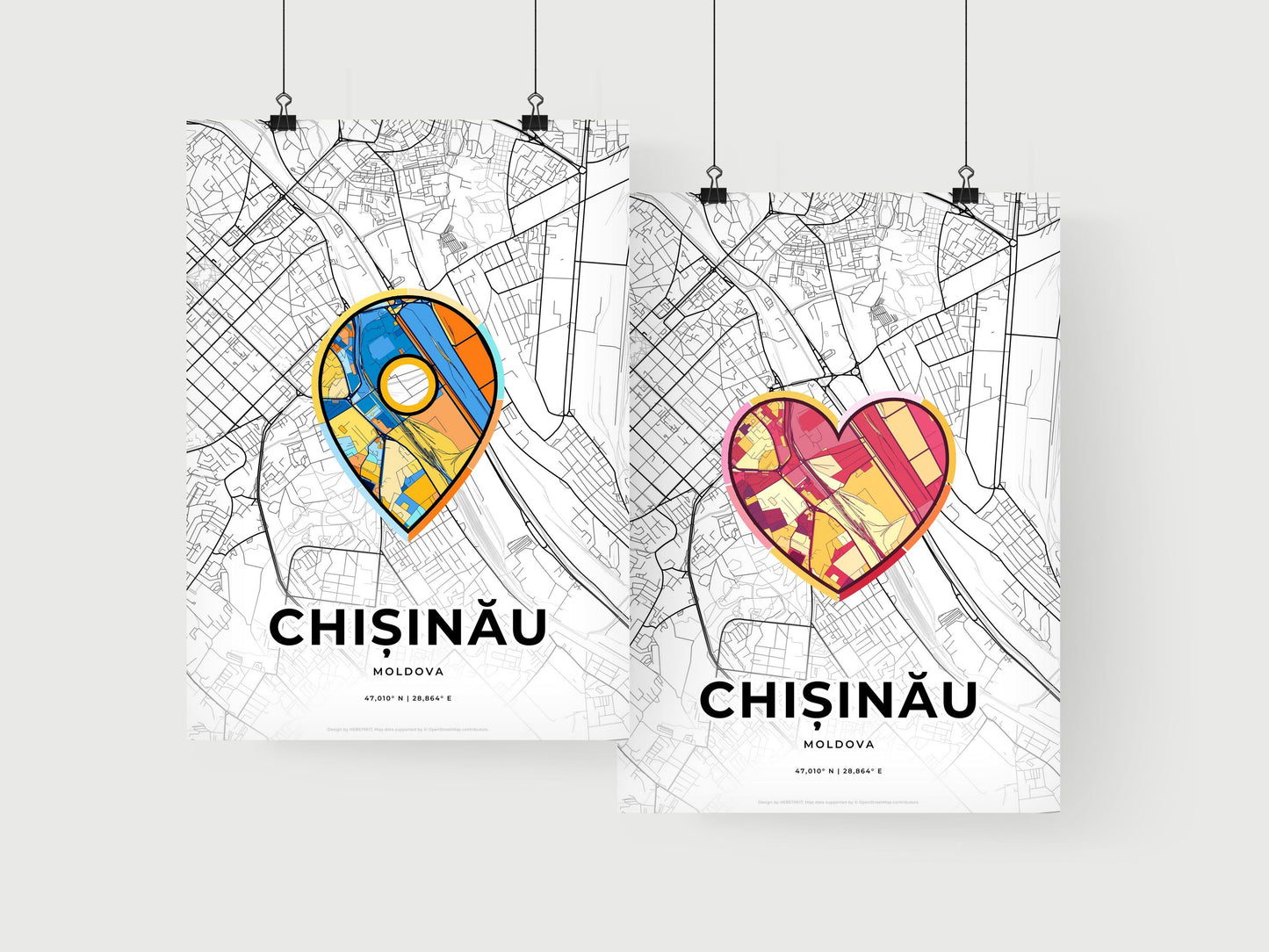 Chișinău Moldova art print for couples