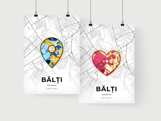 Bălți Moldova art print for couples