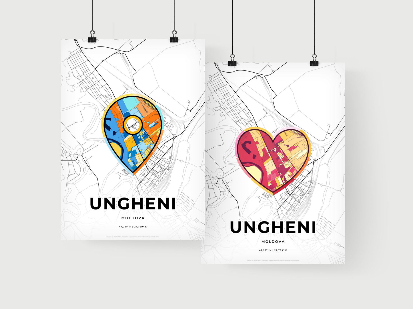 Ungheni Moldova art print for couples