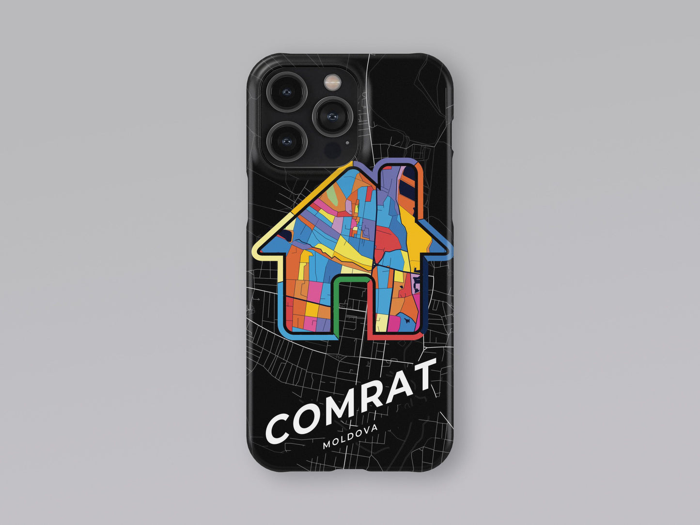 Comrat Moldova slim phone case with colorful icon. Birthday, wedding or housewarming gift. Couple match cases. 3
