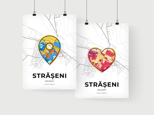 Strășeni Moldova art print for couples