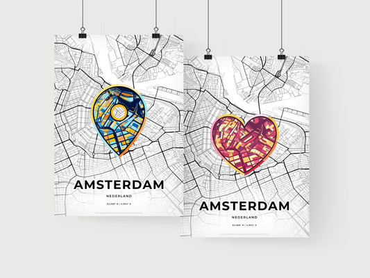 Amsterdam Netherlands art print for couples
