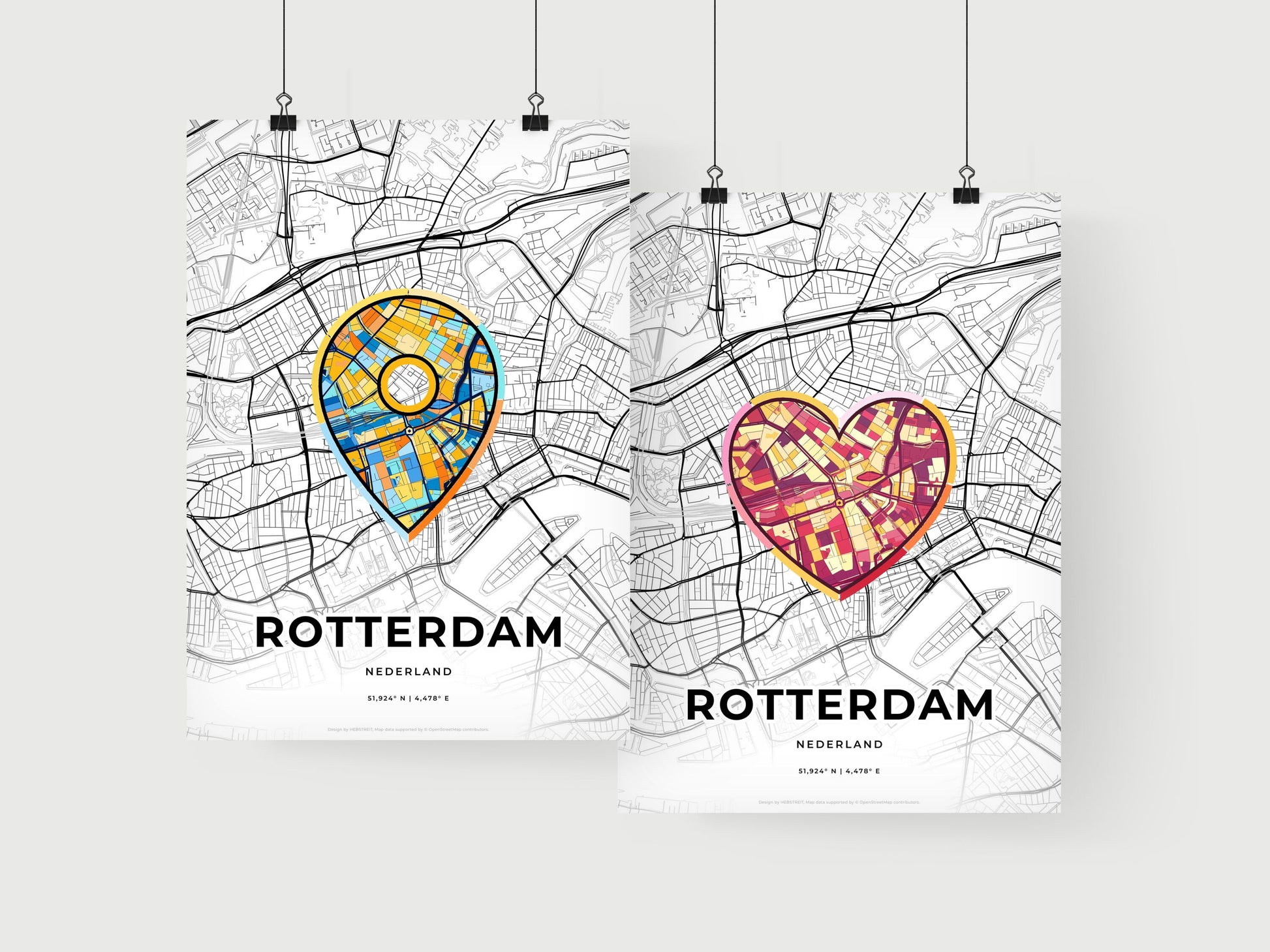 Rotterdam Netherlands art print for couples