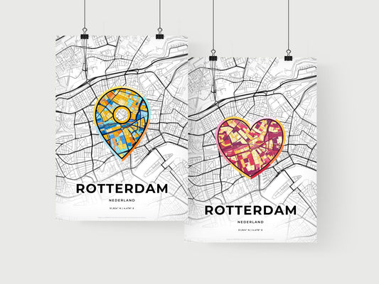 Rotterdam Netherlands art print for couples