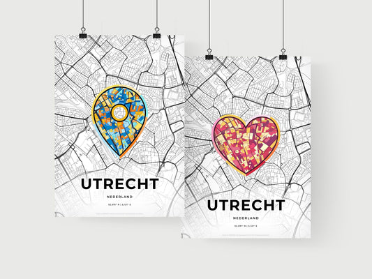 Utrecht Netherlands art print for couples