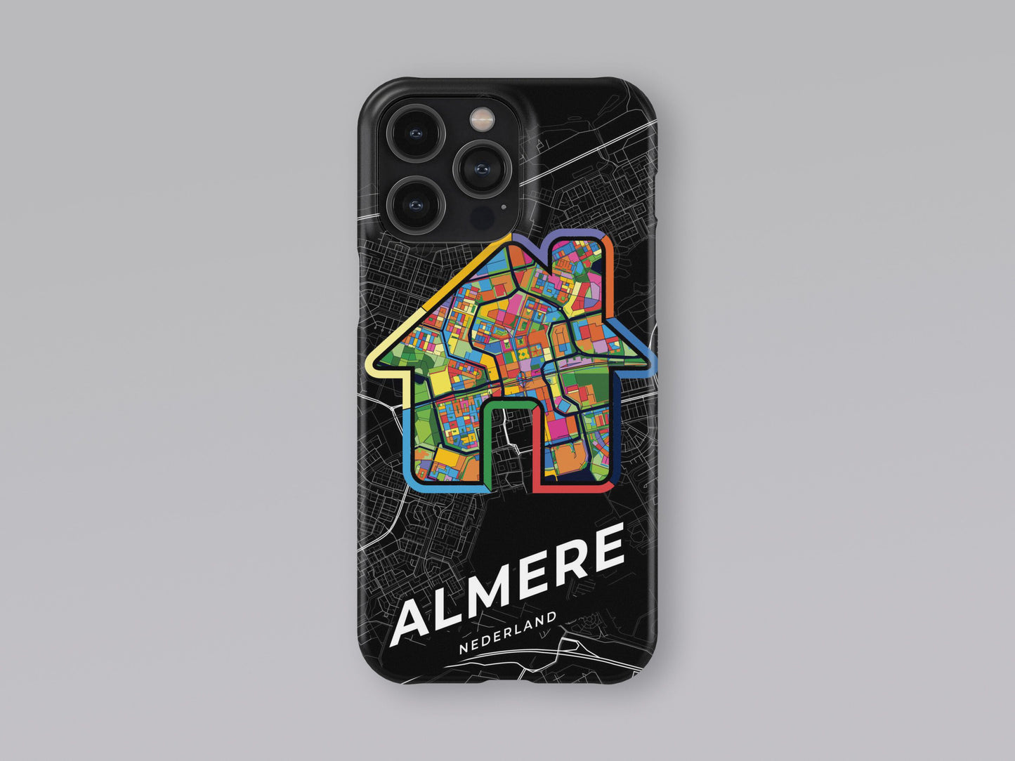 Almere Netherlands slim phone case with colorful icon. Birthday, wedding or housewarming gift. Couple match cases. 3
