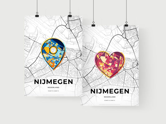 Nijmegen Netherlands art print for couples