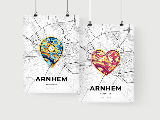 Arnhem Netherlands art print for couples