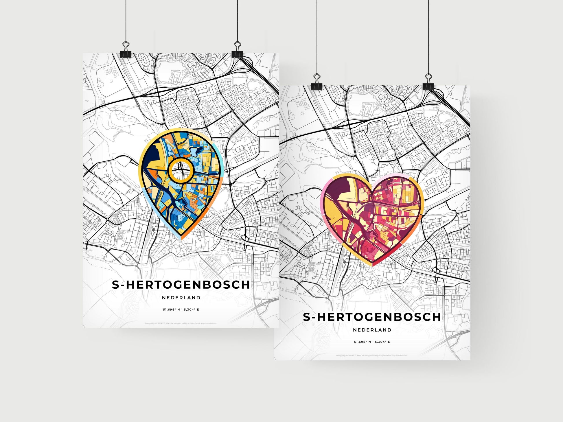 S-Hertogenbosch Netherlands art print for couples