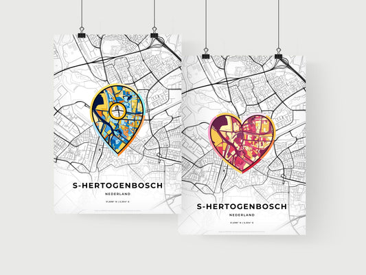 S-Hertogenbosch Netherlands art print for couples