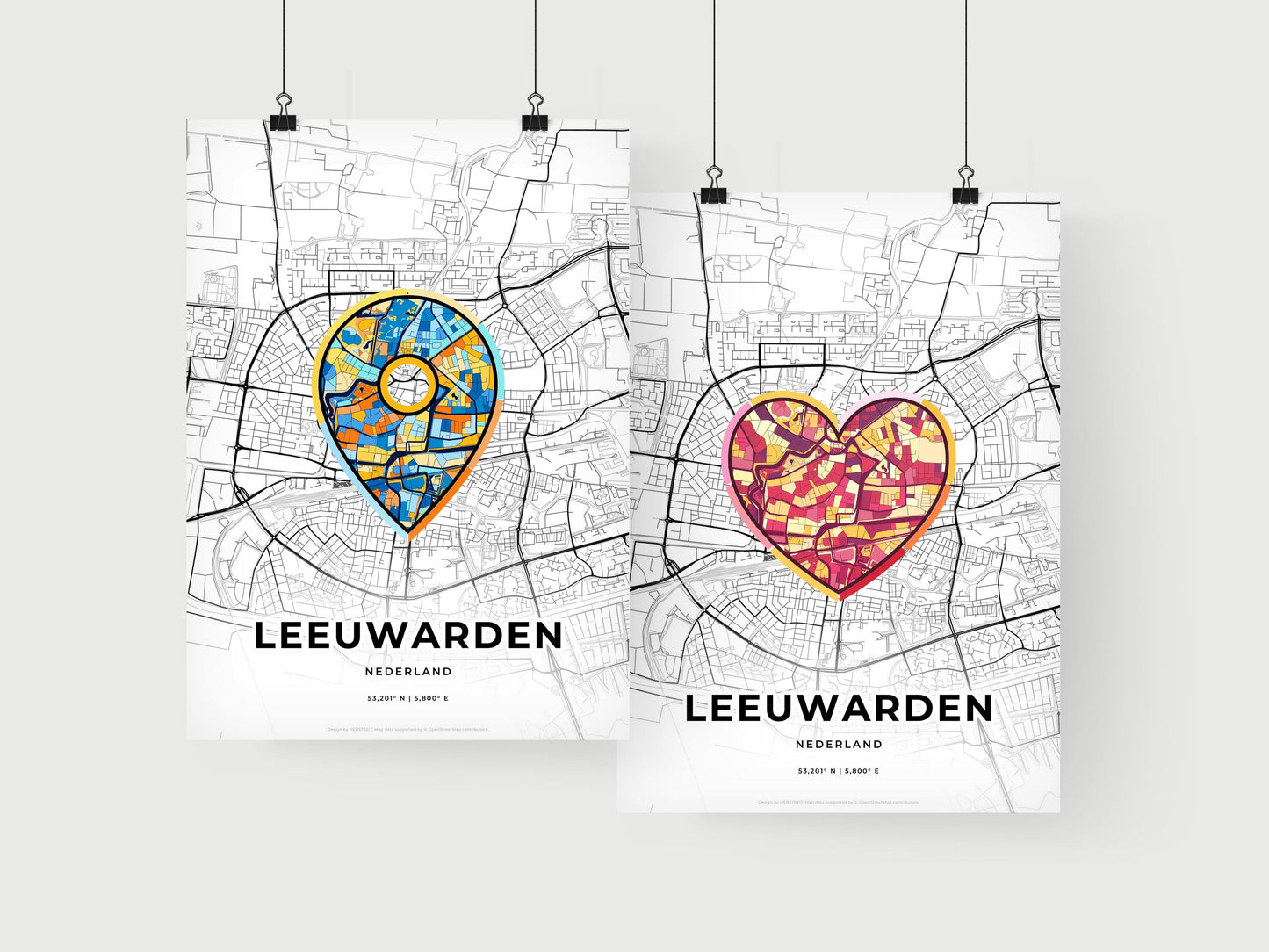 Leeuwarden Netherlands art print for couples