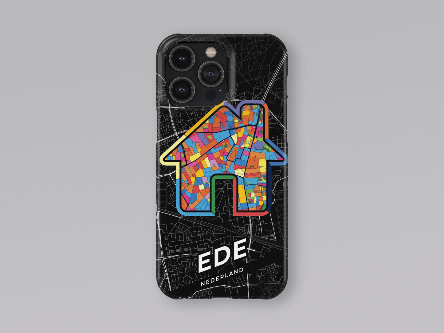 Ede Netherlands slim phone case with colorful icon. Birthday, wedding or housewarming gift. Couple match cases. 3