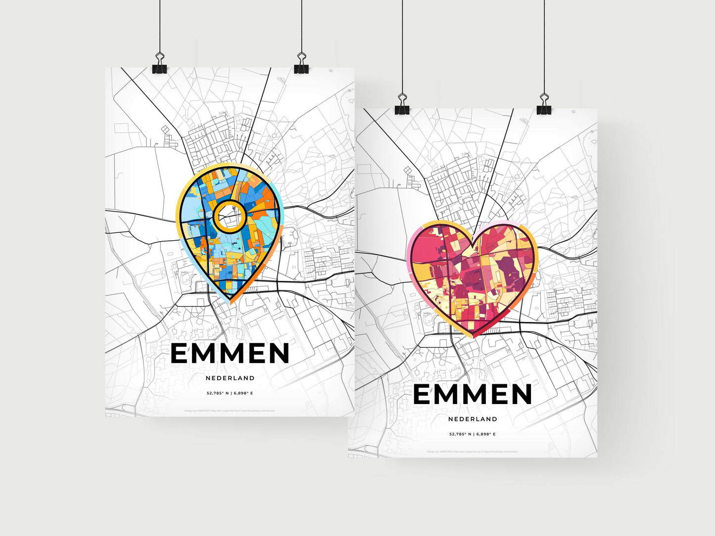 Emmen Netherlands art print for couples