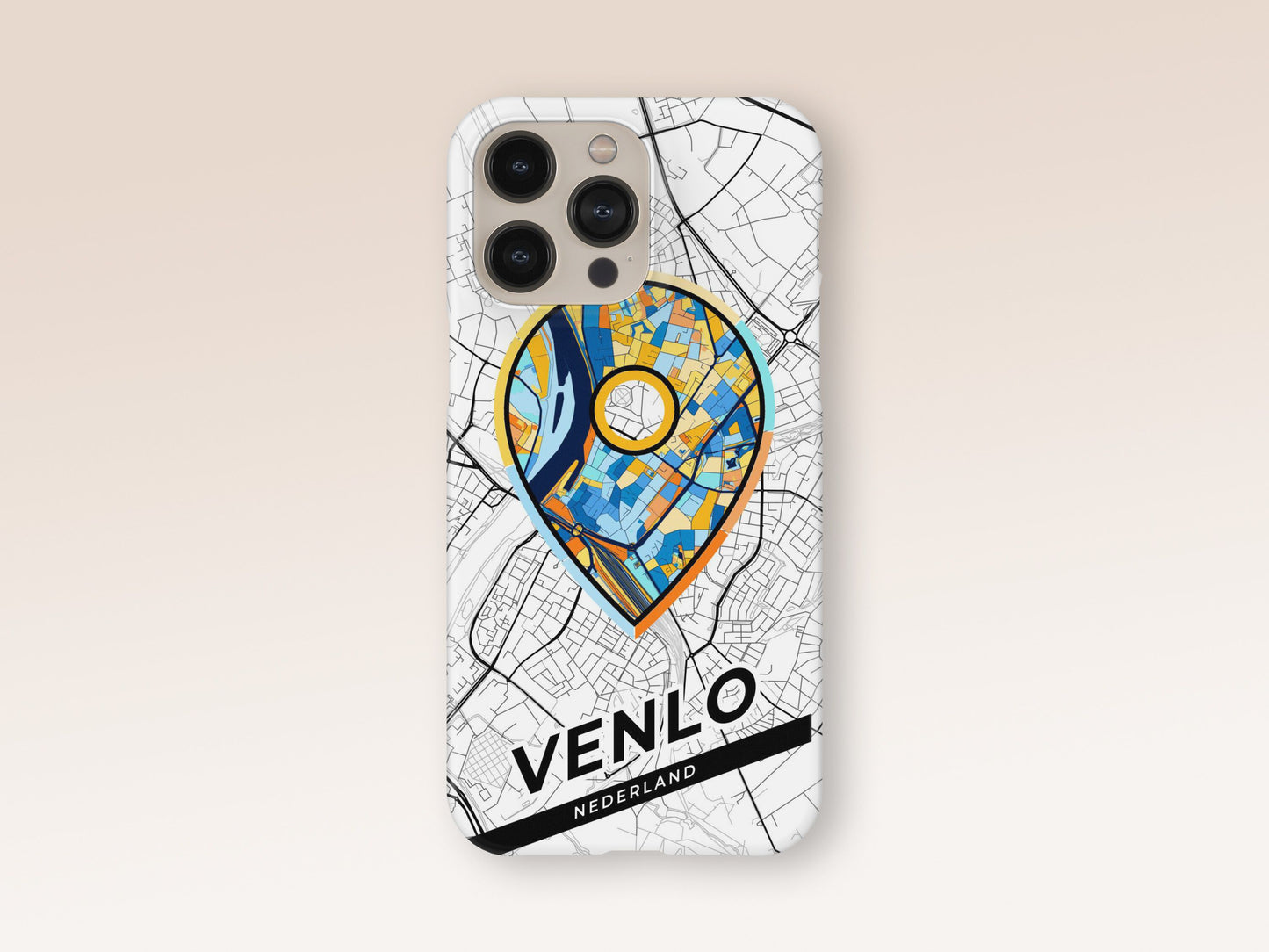 Venlo Netherlands slim phone case with colorful icon 1