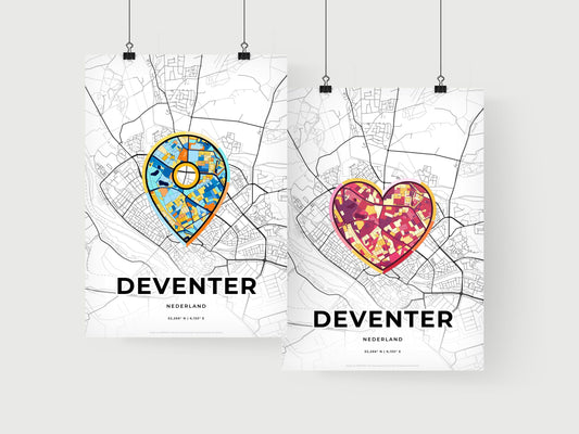 Deventer Netherlands art print for couples