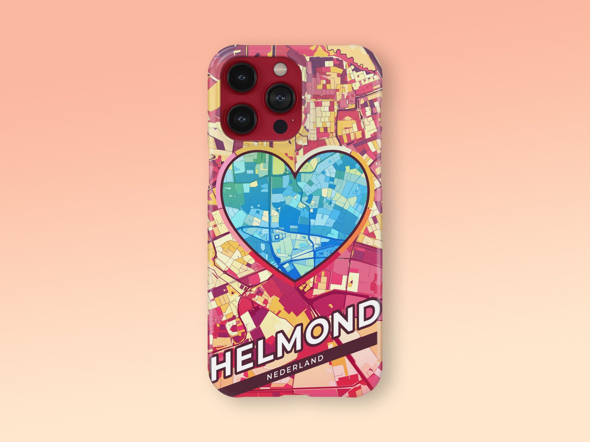 Helmond Netherlands slim phone case with colorful icon. Birthday, wedding or housewarming gift. Couple match cases. 2