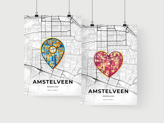 Amstelveen Netherlands art print for couples