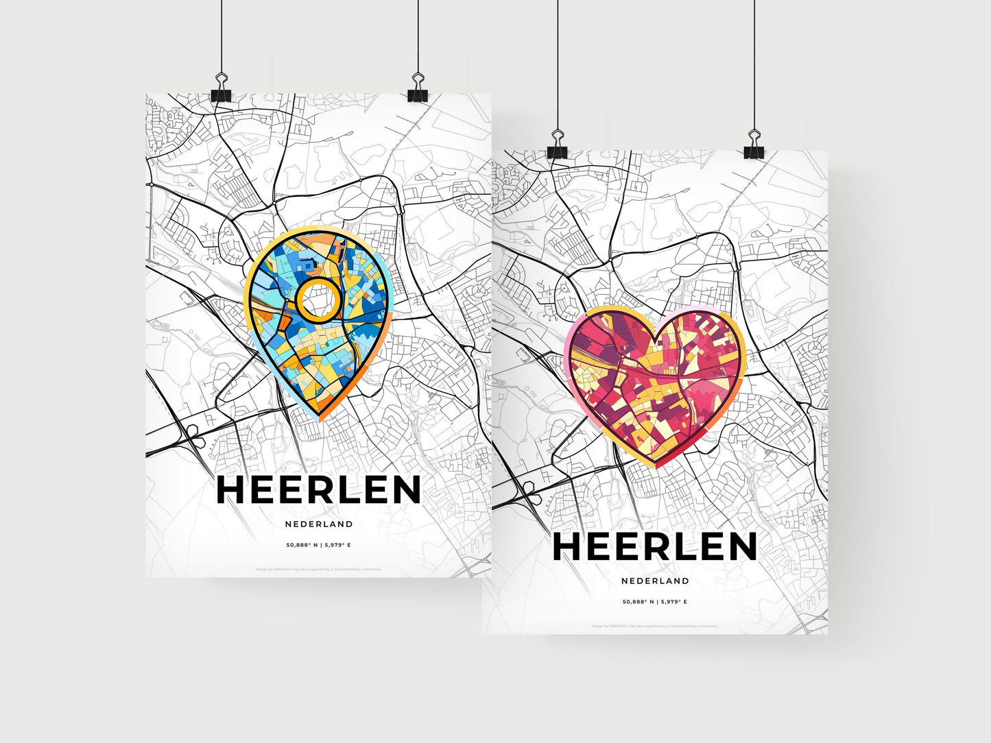 Heerlen Netherlands art print for couples
