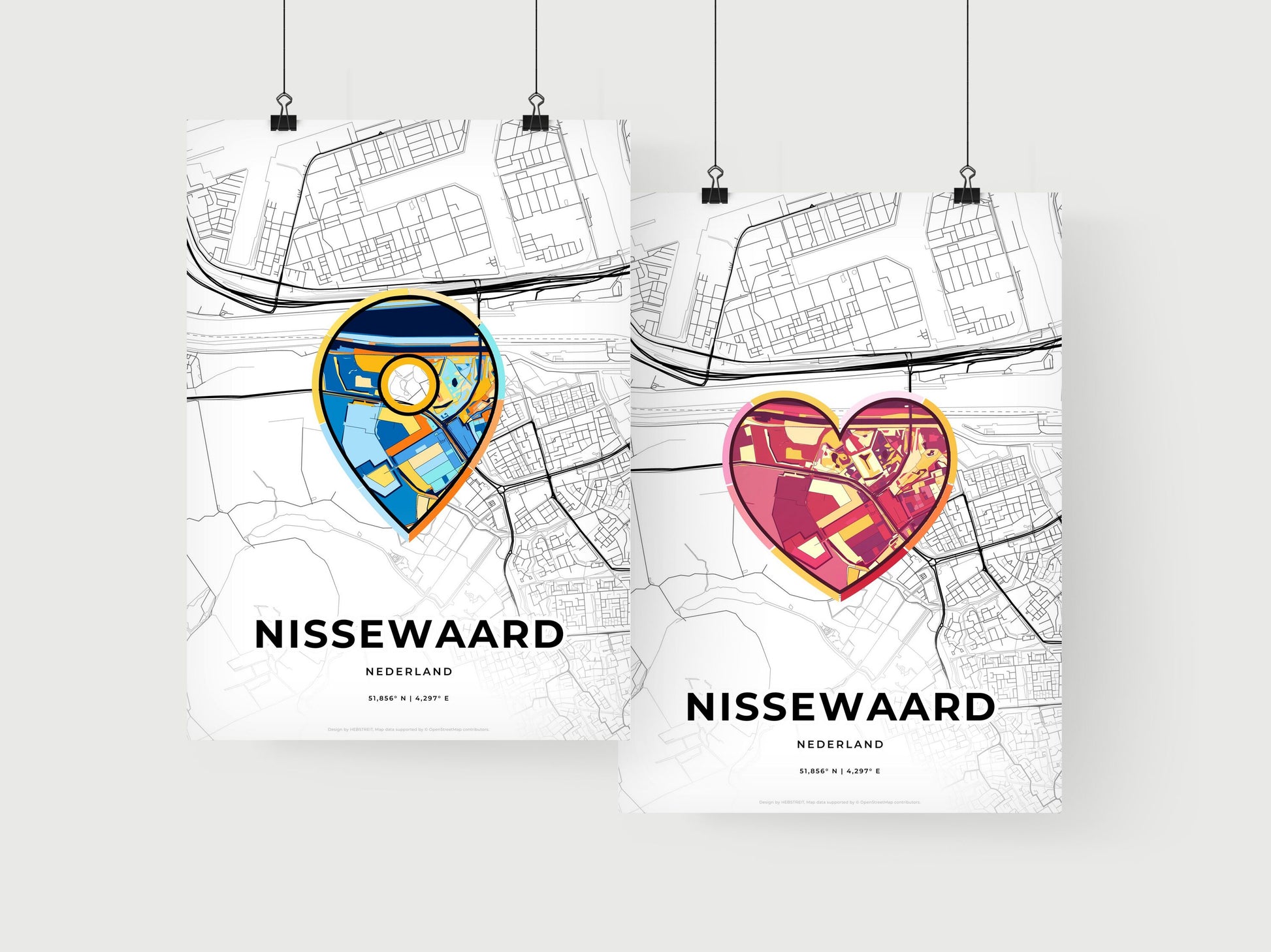 Nissewaard Netherlands art print for couples