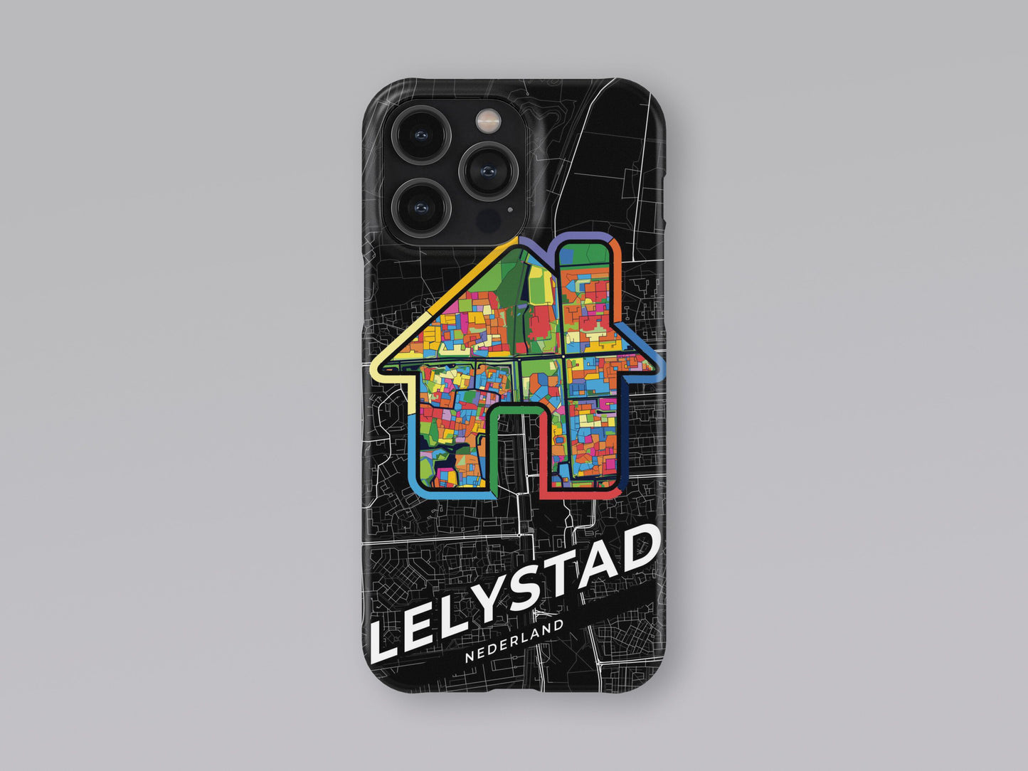 Lelystad Netherlands slim phone case with colorful icon. Birthday, wedding or housewarming gift. Couple match cases. 3