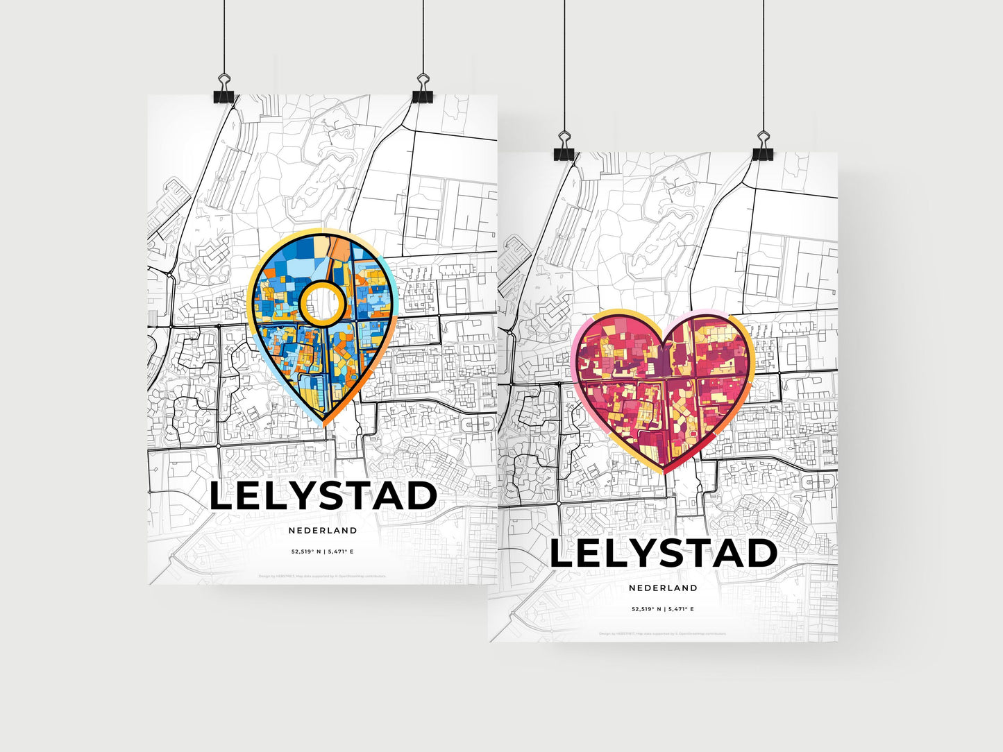 Lelystad Netherlands art print for couples