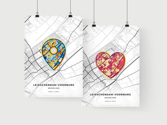 Leidschendam-Voorburg Netherlands art print for couples