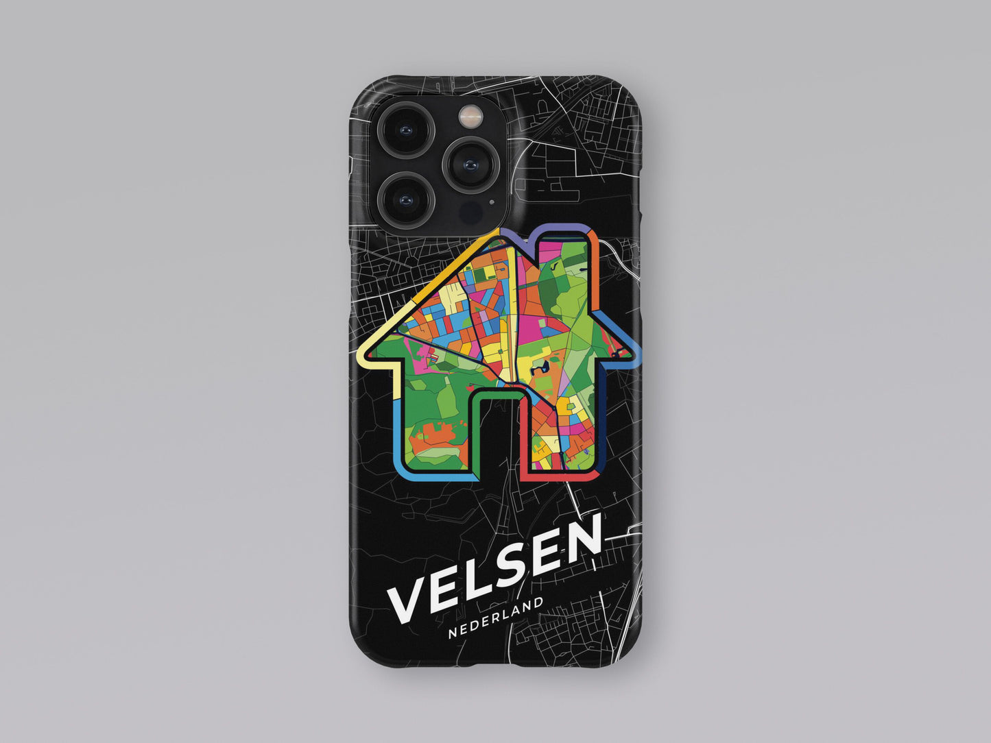 Velsen Netherlands slim phone case with colorful icon 3
