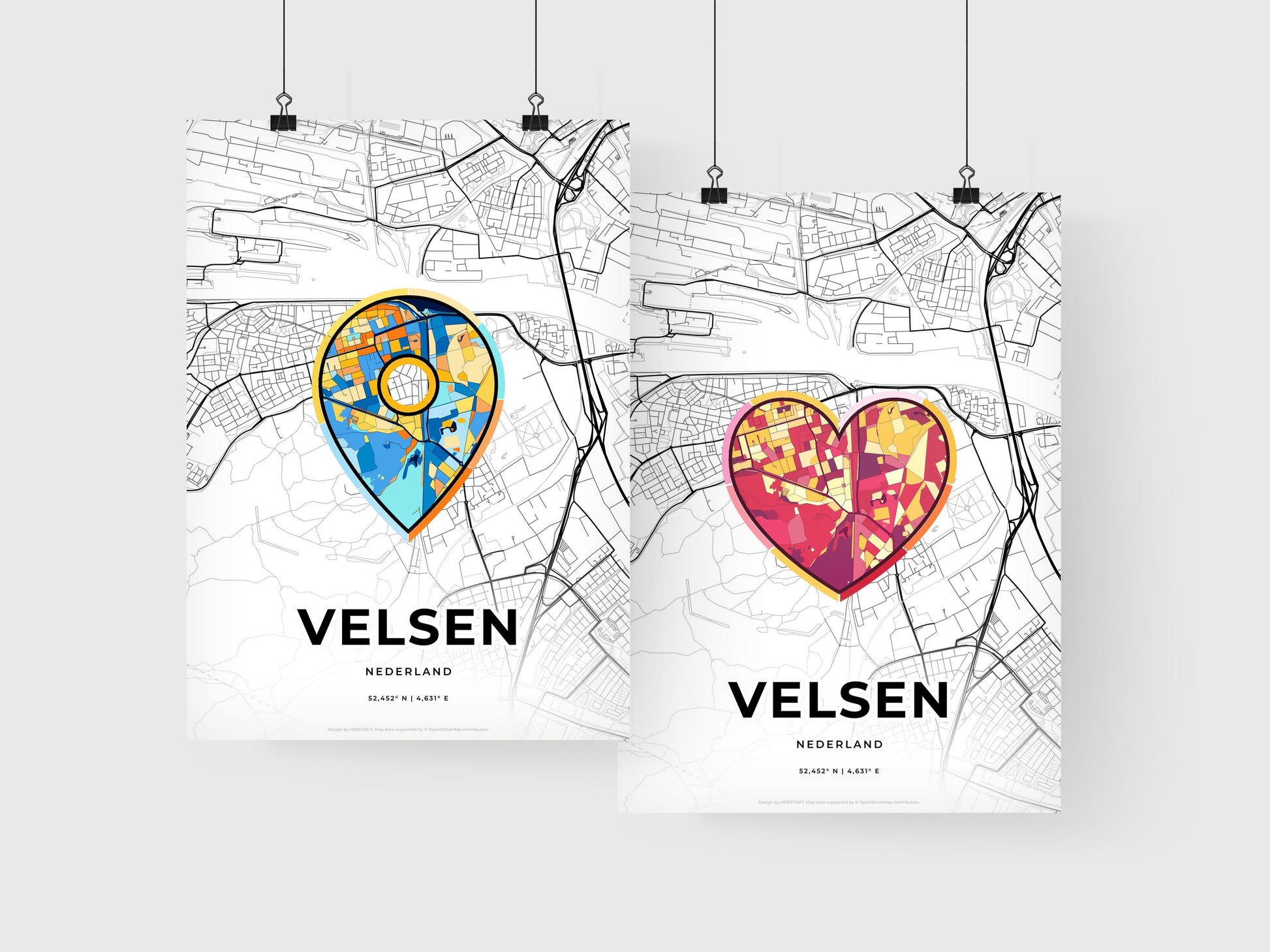 Velsen Netherlands art print for couples