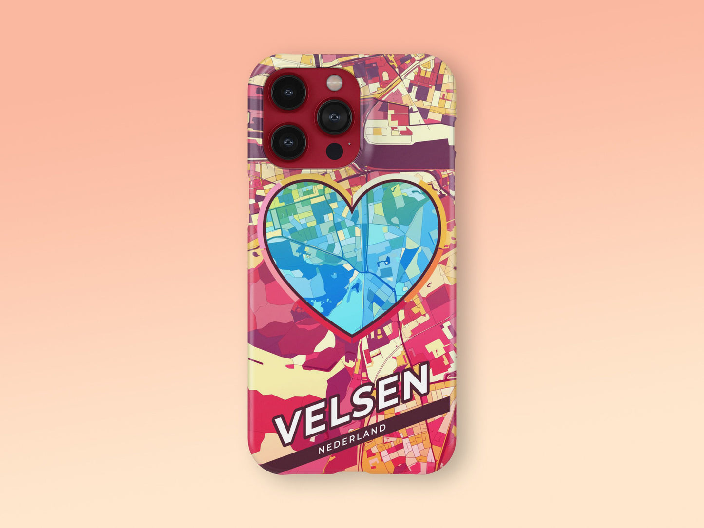 Velsen Netherlands slim phone case with colorful icon 2