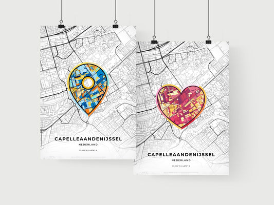 Capelle Aan Den Ijssel Netherlands art print for couples