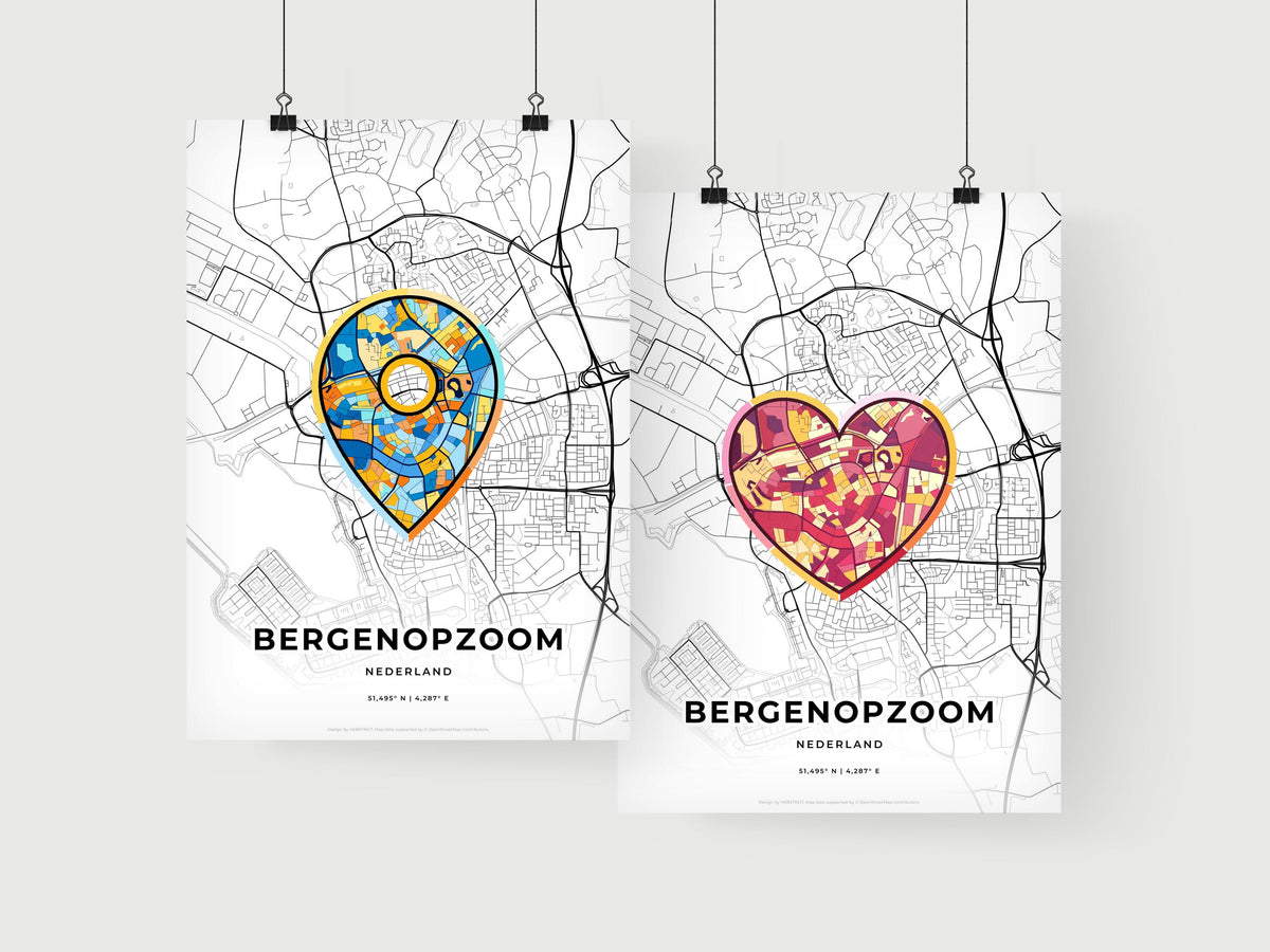 Bergen Op Zoom Netherlands art print for couples