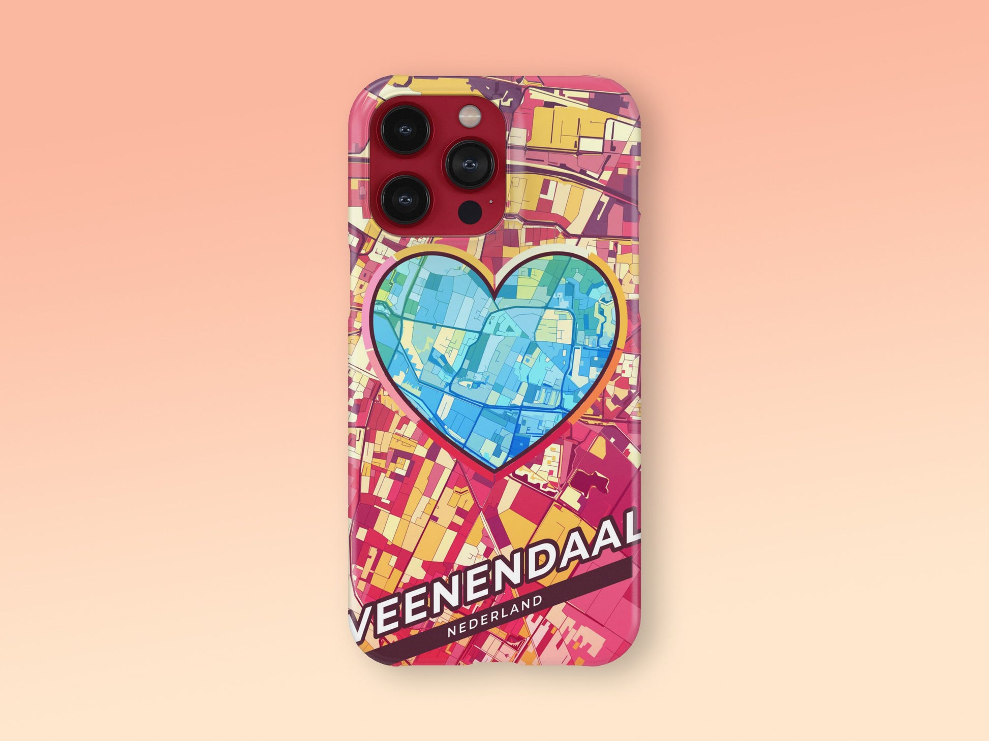 Veenendaal Netherlands slim phone case with colorful icon 2