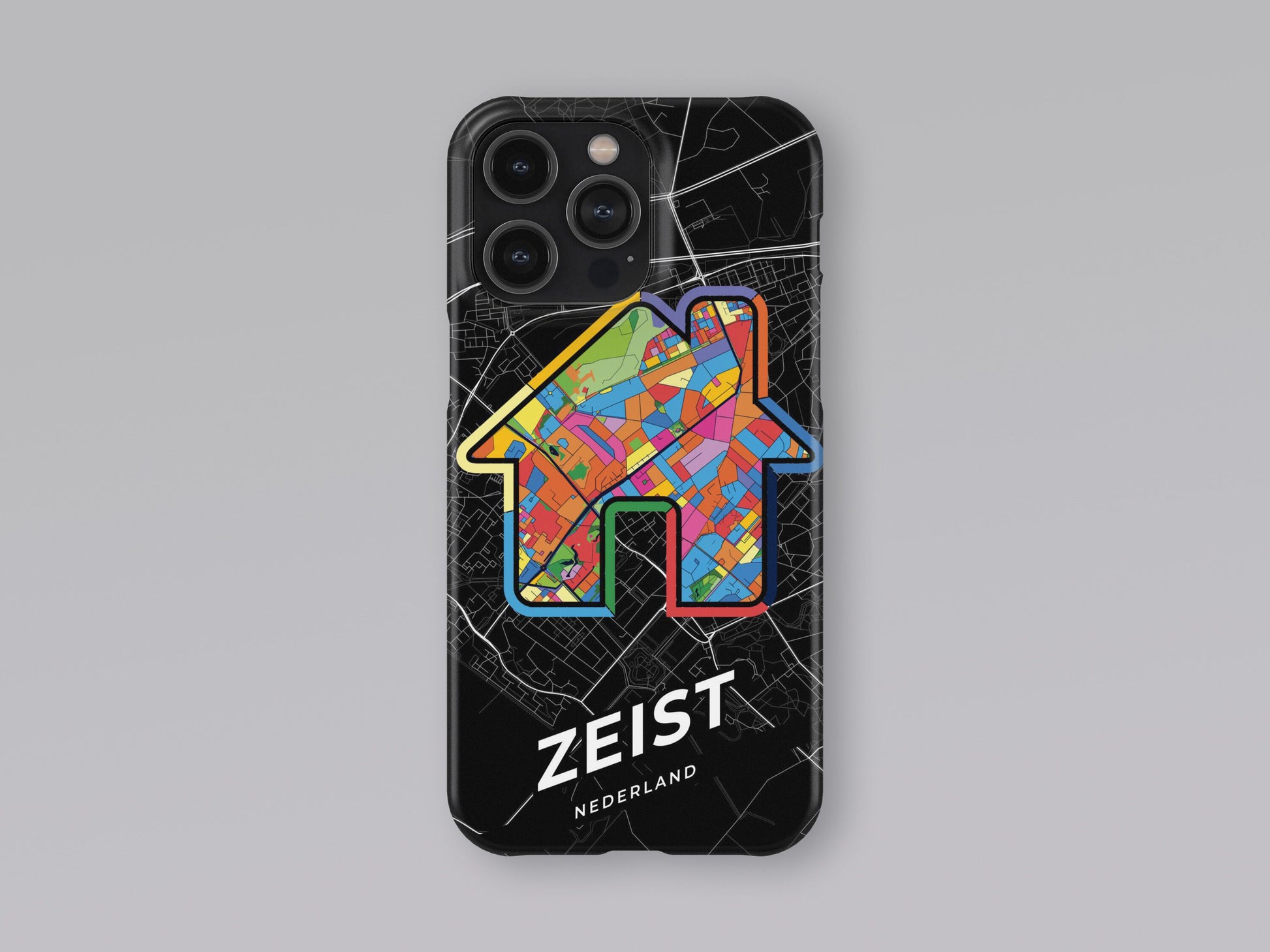 Zeist Netherlands slim phone case with colorful icon 3