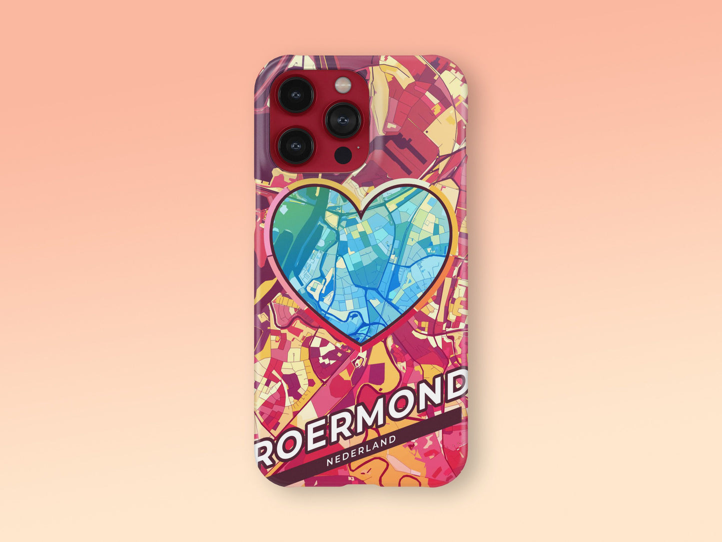 Roermond Netherlands slim phone case with colorful icon. Birthday, wedding or housewarming gift. Couple match cases. 2