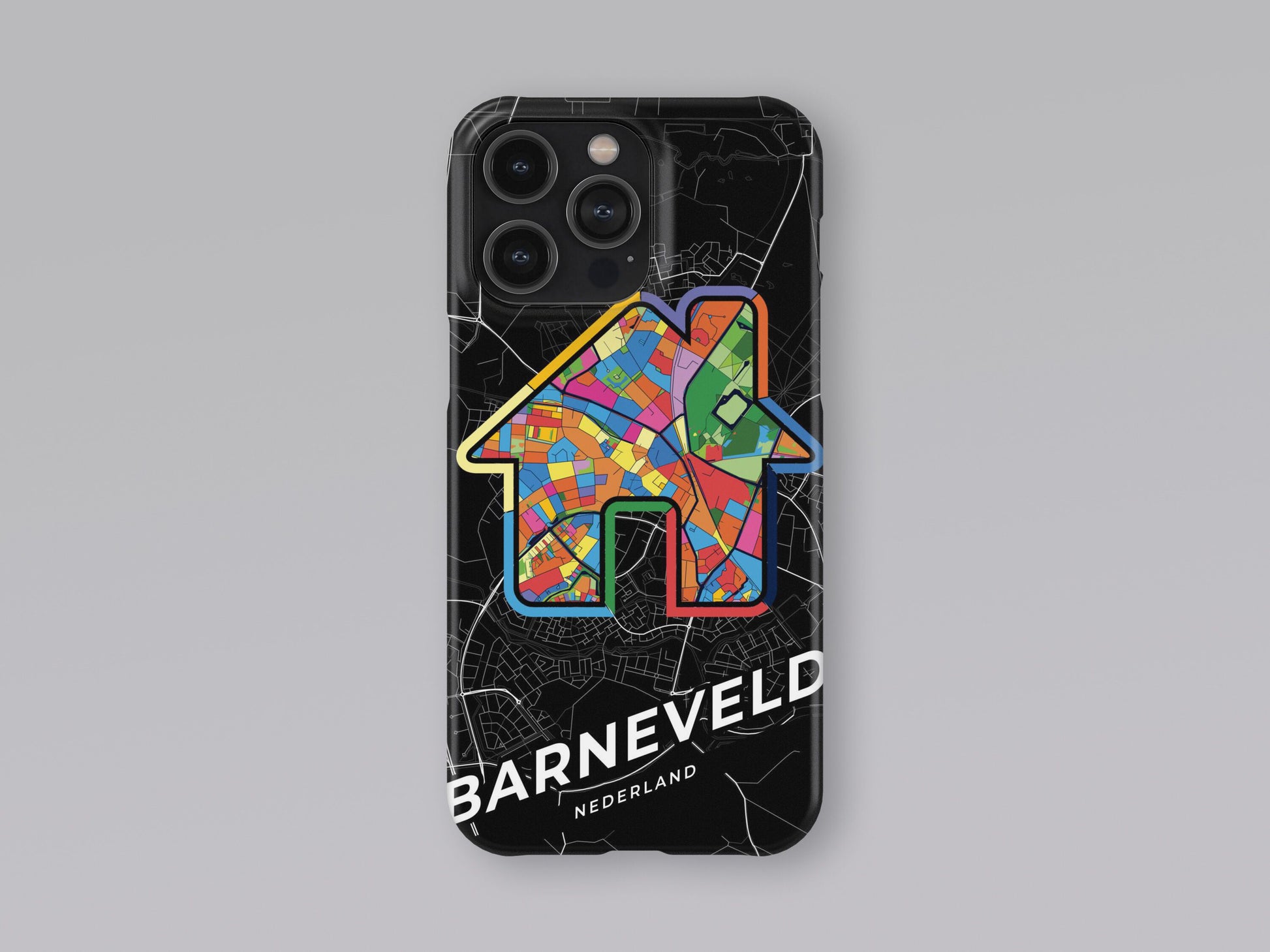 Barneveld Netherlands slim phone case with colorful icon. Birthday, wedding or housewarming gift. Couple match cases. 3