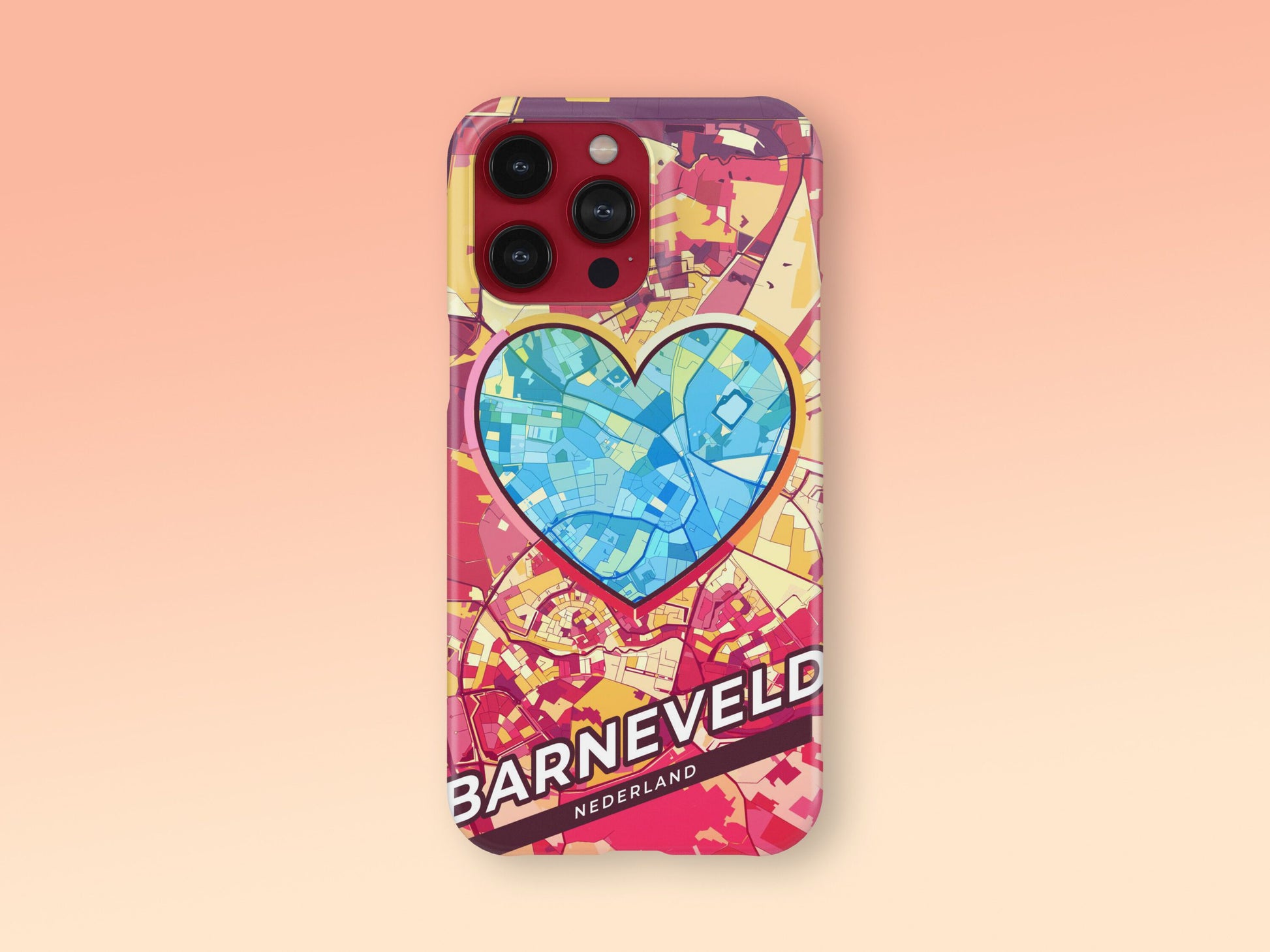 Barneveld Netherlands slim phone case with colorful icon. Birthday, wedding or housewarming gift. Couple match cases. 2