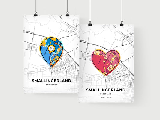 Smallingerland Netherlands art print for couples