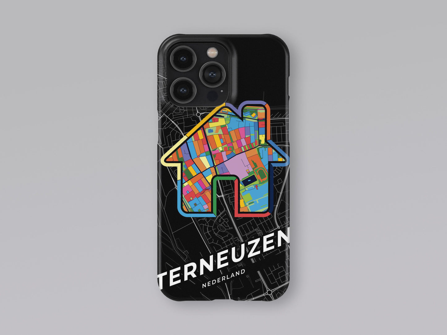 Terneuzen Netherlands slim phone case with colorful icon 3