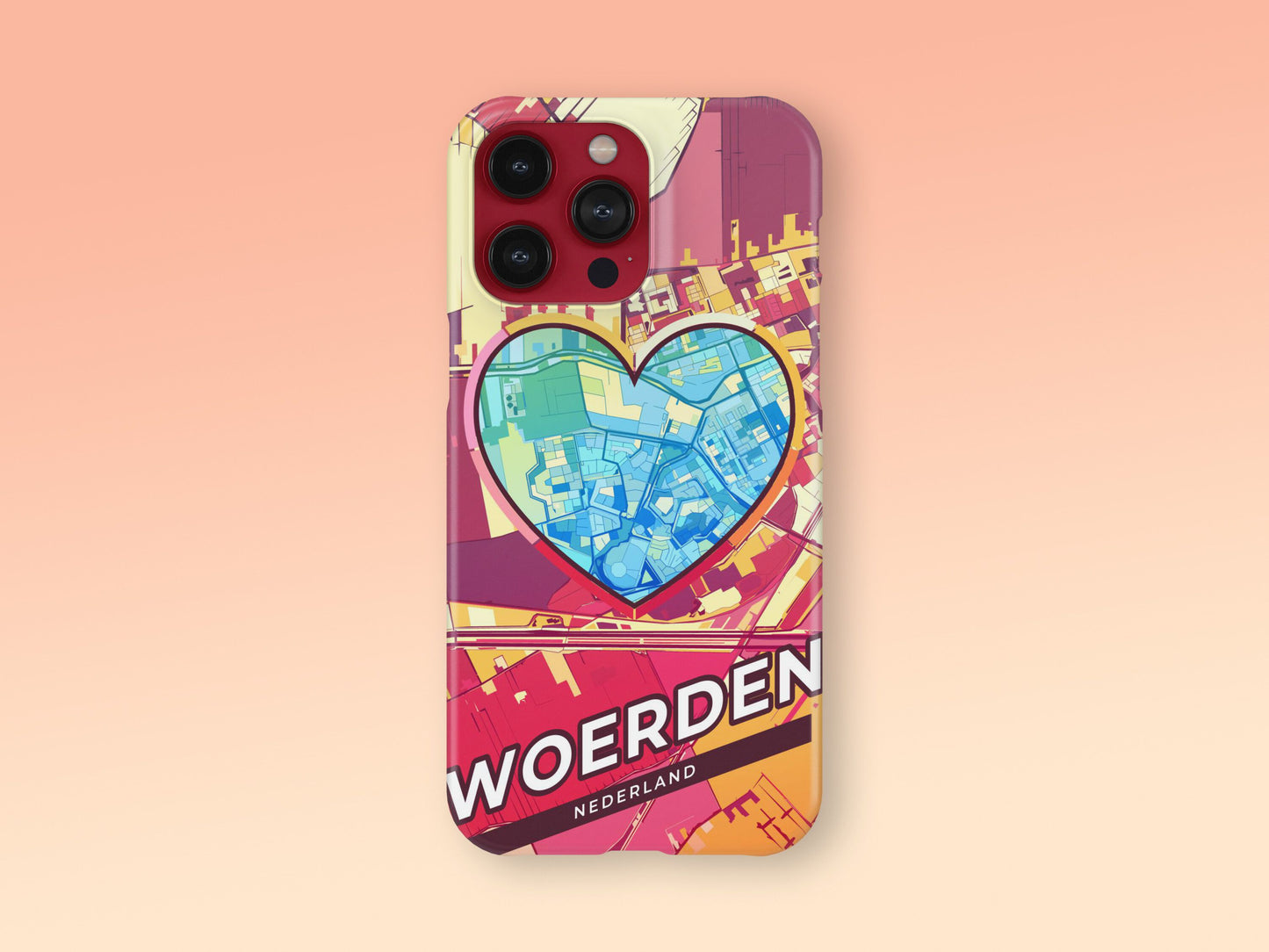 Woerden Netherlands slim phone case with colorful icon 2