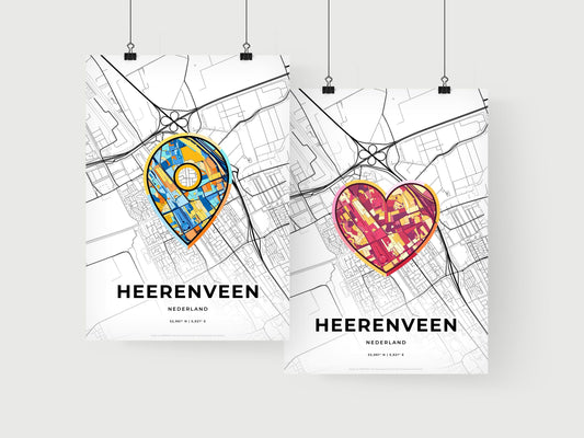 Heerenveen Netherlands art print for couples