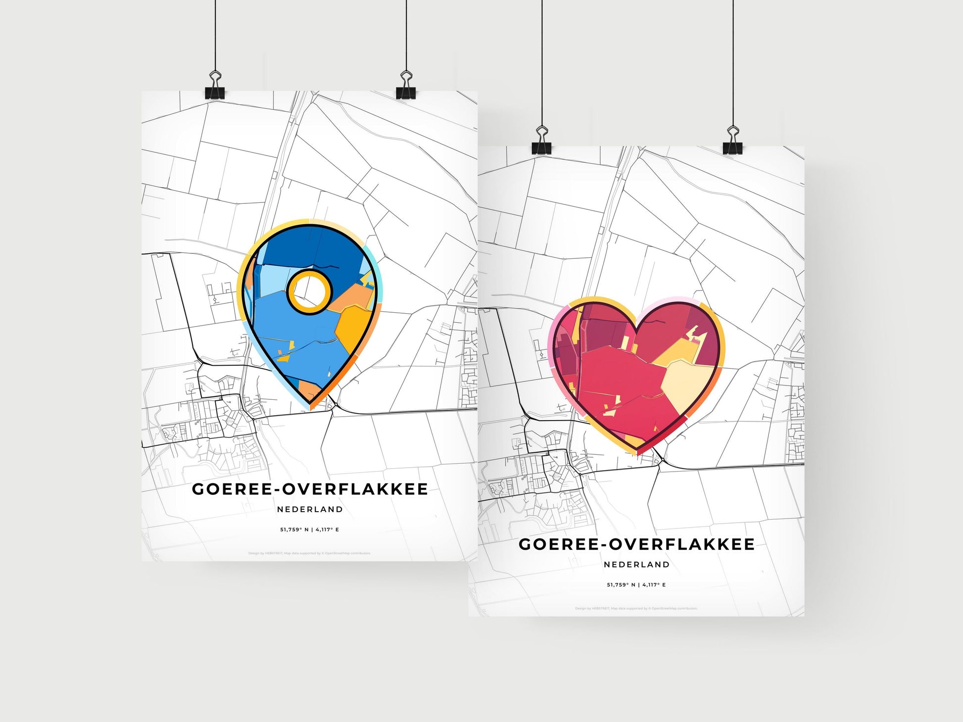 Goeree-Overflakkee Netherlands art print for couples