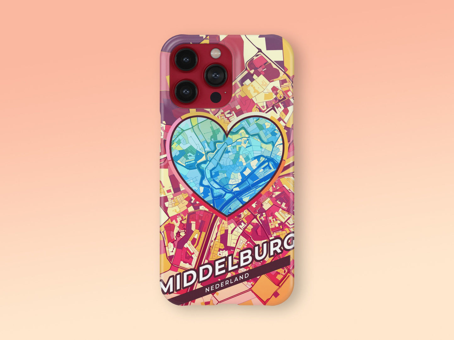 Middelburg Netherlands slim phone case with colorful icon 2